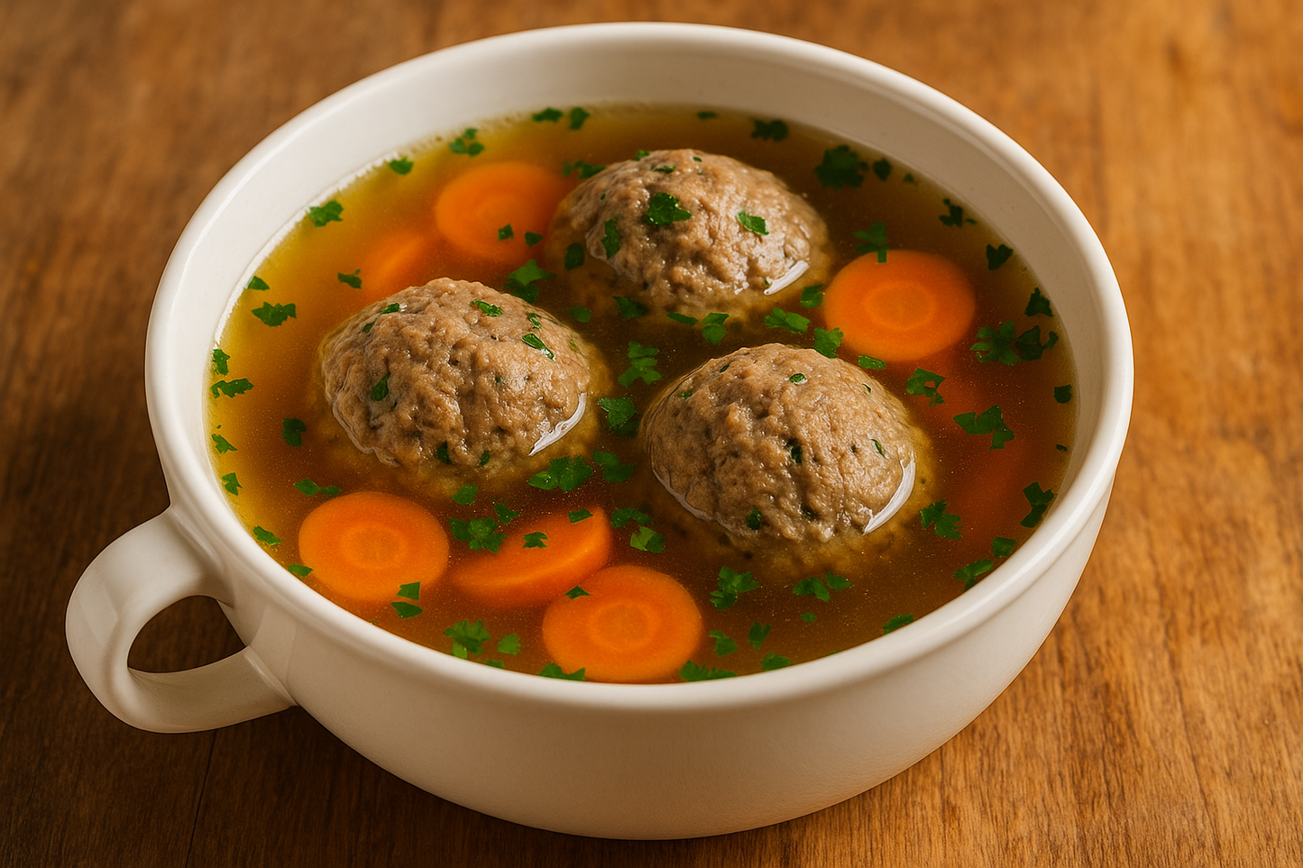 Suppenschüssel mit Leberknödel