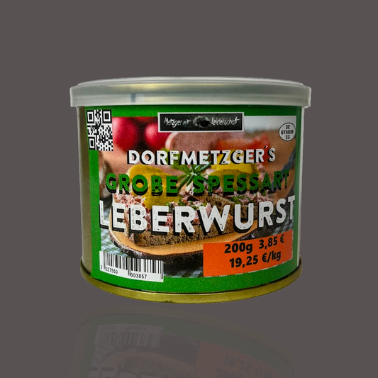 Grobe Spessart Leberwurst in der Dose