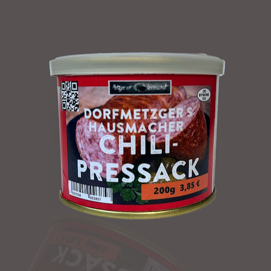 Chili-Pressack in der Dose