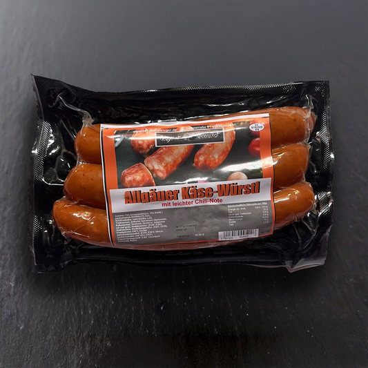 Käsewürstchen mit Chili "Allgäuer Art"